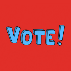 Election Day Vote Red Background GIF
