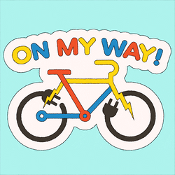 Electric Energy Biking Emoji GIF