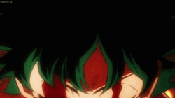 Electric Eyes Midoriya Transformation GIF