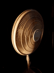 Electric Fan In The Dark GIF