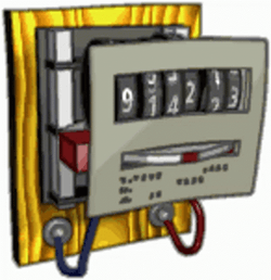 Electric Meter Calculating GIF