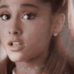 Elegant Arianna Grande Rolling Eyes GIF