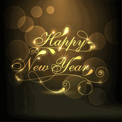 Elegant Happy New Year Greetings GIF