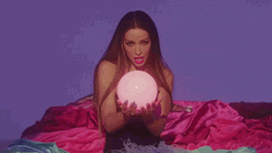 Elemi Foureira Holding A Crystal Ball GIF