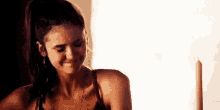 Elena Gilbert Forced Nod GIF