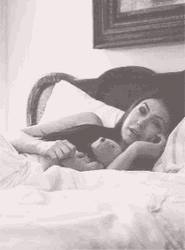 Elena Gilbert Talking Phone Lying Bed GIF