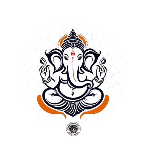 Elephant Drawing Ganesha Sticker