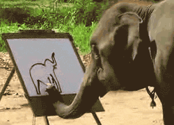 Elephant Painting Elephant GIF
