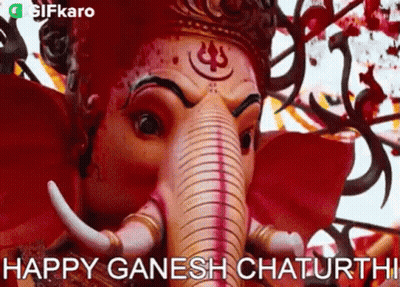 Elephant Statue Happy Ganesh Chaturthi GIF