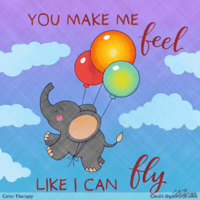 Elephant You Make Me Feel Like I Can Fly GIF