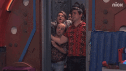 Elevator Filled With Danger Force Characters GIF