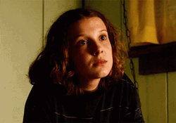 Eleven Confused Stare Stranger Things GIF