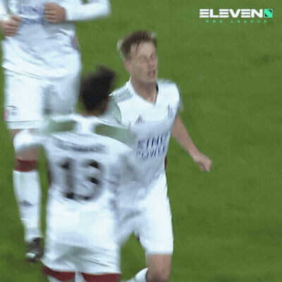 Eleven Pro League Is Displayed On The Soccer Field GIF