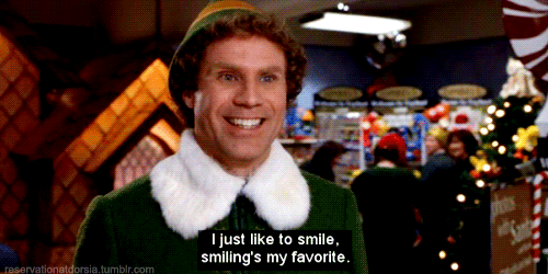 Elf Dad Awkward Smile GIF