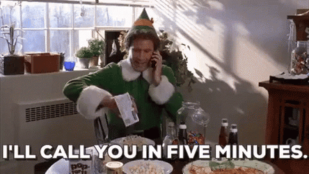 Elf Dad Phone Call GIF