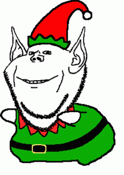 Elf Dancing Big Face GIF