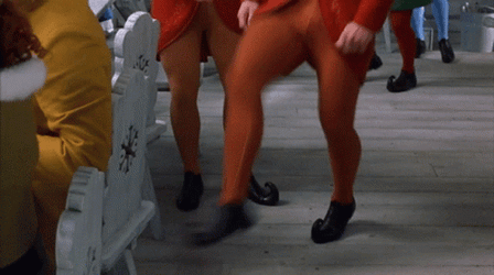 Elf Dancing Different Colors GIF