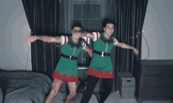 Elf Dancing Dolan Twins GIF