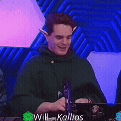 Elf Eared Man Sitting At Microphone GIF