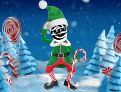 Elf On The Shelf Moving Dancing Candy Cane GIF