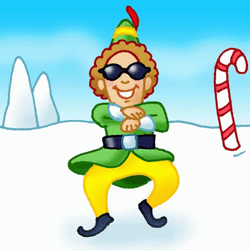 Elf On The Shelf Moving Gangnam Style Dance GIF