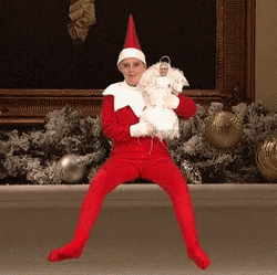Elf On The Shelf Moving Kate McKinnon SNL GIF