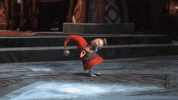 Elf Santa Drinking GIF