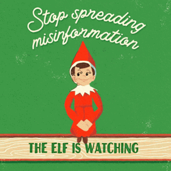 Elf Santa Stop Spreading Misinformation GIF