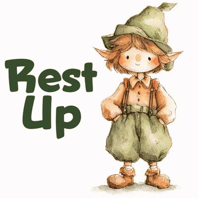 Elf Saying Rest Up GIF