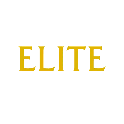 Elite Word In Yellow Sticker