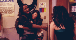 Elizabeth Gillies Shocked Her Friends GIF