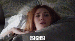 Elizabeth Olsen Sigh Mode GIF