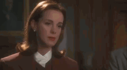 Elizabeth Perkins Woosah Head Press GIF