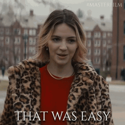 Ella Hunt That Was Easy GIF