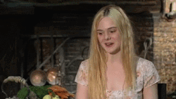 Elle Fanning American Actress Interview GIF
