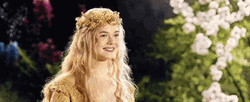 Elle Fanning Beautiful Smile Princess Aurora  GIF