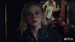 Elle Fanning Glasses All Bright Places GIF