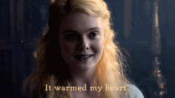 Elle Fanning Warm Heart The Great GIF