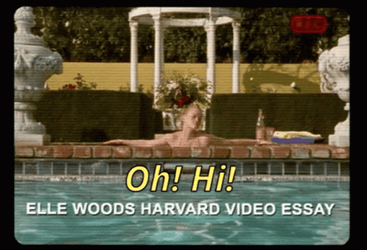 Elle Woods Enjoying The Pool GIF