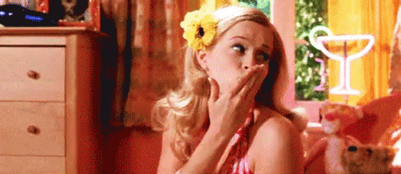 Elle Woods Flying Kiss GIF