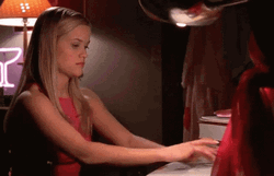 Elle Woods Working On Computer GIF