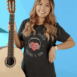 Ellen Chang Showing Guitar