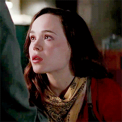 Ellen Page Wearing Scarf In Inception Movie GIF