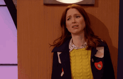 Ellie Kemper Bang Head Against Wall GIF