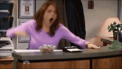 Ellie Kemper Shouting Go Go Go GIF