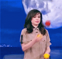 Elliot Page Juggling Balls GIF