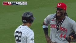 Elly Dela Cruz Aaron Judge Interaction GIF