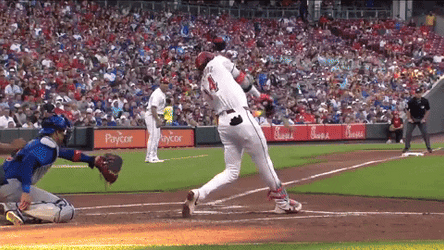 Elly Dela Cruz Hitting Ball Chest Pump GIF