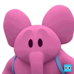 Elly Piunk Elephant Wagging Trunk GIF