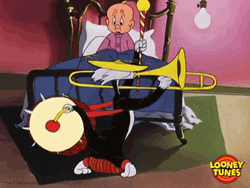 Elmer Fudd Wakes Up From Noise GIF